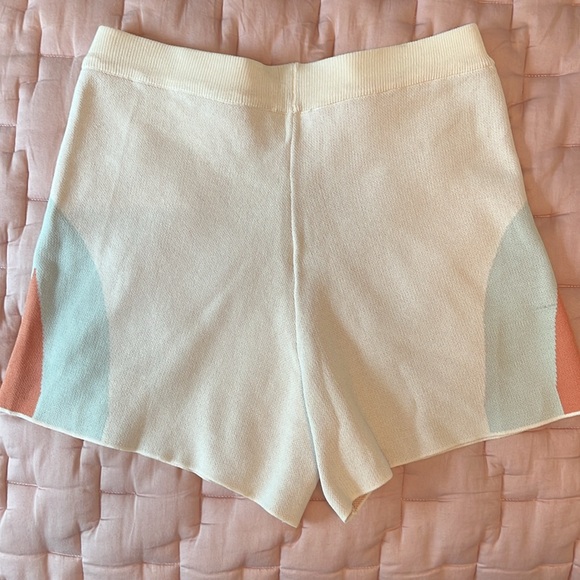 Mystree ArtWalk Blocked/Orange/Blue shorts. Size large - Picture 2 of 5